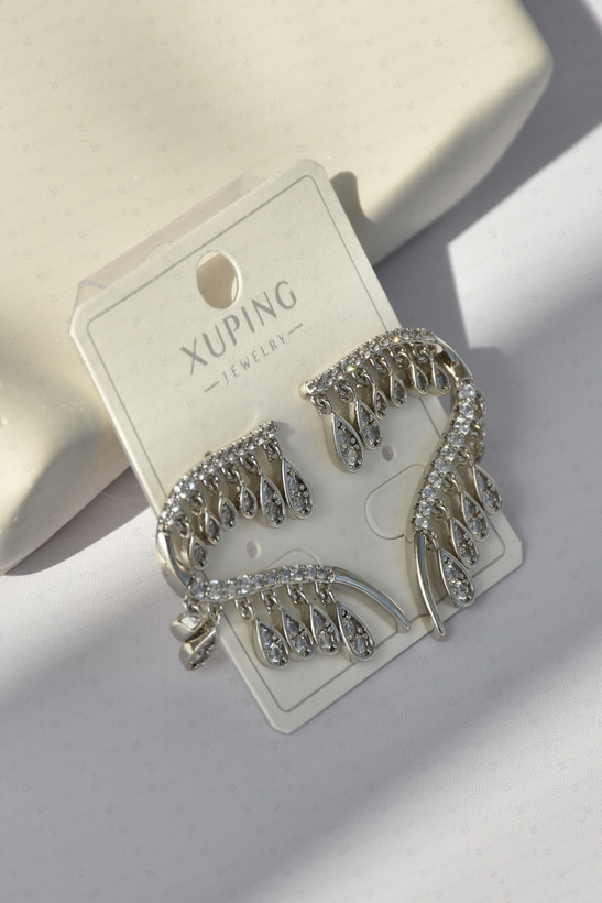 گوشواره جواهری آبشاری ژوپینگ