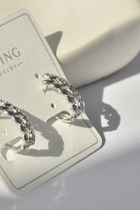 خرید و قیمت گوشواره نگین دار طرح خوشه گندم