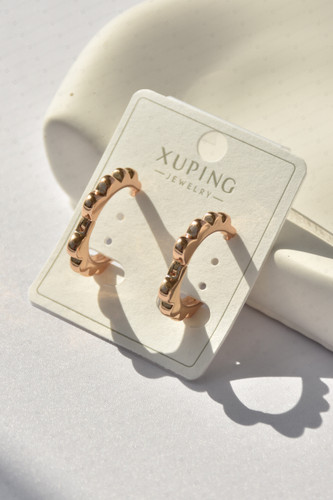 گوشواره حلقهای زنانه ژوپینگ مدل دفرمه بادکنکی