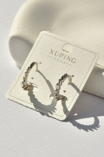 گوشواره حلقه ای فشن استیل برند شوپینگ