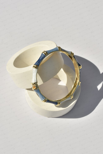 خرید و قیمت بنگل میناکاری آبی