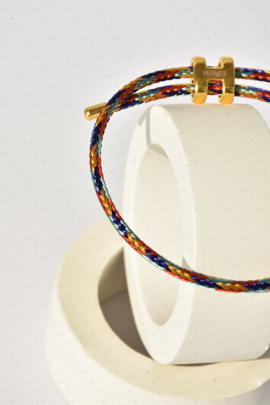 خرید دستبند هرمس طنابی طلایی